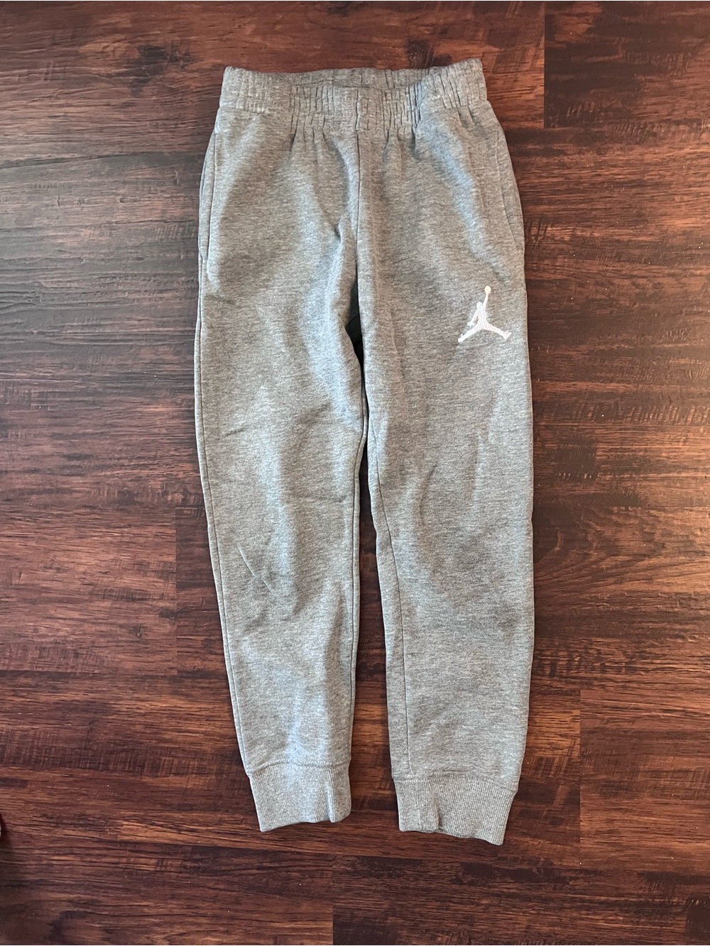 Jordan Gray Boys' Fleece Joggers with White Jumpman